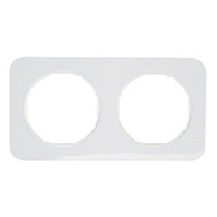 Дизайнерская рамка 2 местная, полярная белизна, глянцевый, 10122189 Berker, серия R.1