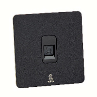 Дизайнерская розетка компьютерная RJ45 кат. 6 Vega Черный песок, BVBIRJ456 Bonze