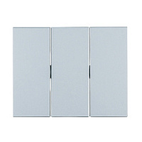 Тройная клавиша выключателя, алюминий, матовый лак, 14657003 Berker, серия K.5