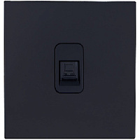 Розетка Ethernet RJ-45, SJAN13A1A13, черный, Salvador