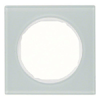 Дизайнерская рамка 1 местная, полярная белизна, стекло, 10112209 Berker, серия R.3