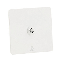 Дизайнерский выключатель Vega Белый лед, BVW1KTC Bonze одноклавишный проходной