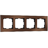 Дизайнерская рамка 4 местная, коричневый алюминий, W0041714 Werkel