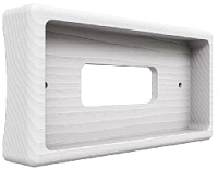 Рамка на бревно "Бланка" 3 местная, прямоугольник, белый, GE72727-01 МезонинЪ