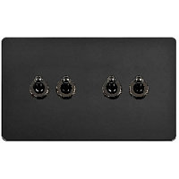Ретро выключатель Ultimate II Дерзкий шелк, G204-2-86-BN T&J Electric четырехклавишный проходной