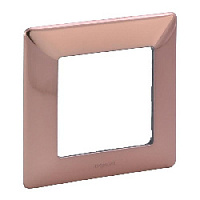 Дизайнерская рамка 1 местная, медь, 754161 Legrand, серия Valena Life