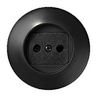 Накладка для розетки без заземления, графит, 88040-68 Simon, серия 88