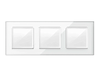 Дизайнерская рамка из оргстекла 3 местная, белый, AF580103 Ambrella Volt