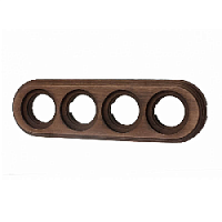 Рамка 4 местная старое дерево BF1-640-17 BIRONI