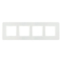 Дизайнерская рамка 4 местная, полярная белизна, 10146189 Berker, серия Q.7