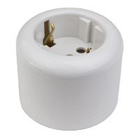 Розетка двухполюсная с заземляющим контактом, белый, JAD.1L61.PG00 Jantera