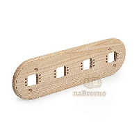 Четверная накладка на плоскость, ясень, R+4-0 naBrevno, серия Ретро+