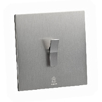 Дизайнерский выключатель / звонок Aura Никель браш, BANDBT Bonze