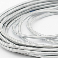 Ретро кабель круглый электрический, 3*2.5, серебристый шелк, Edisel