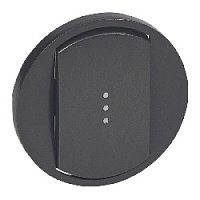 Клавиша выключателя с подсветкой, графит, 067903 Legrand, серия Celiane