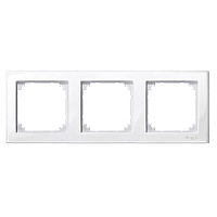 Дизайнерская рамка 3 местная, полярно-белый, MTN478319 Schneider Electric, серия Merten System M-Smart