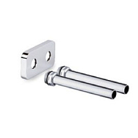 Маскировочный комплект для труб, с прямоугольным отражателем, хром матовый S.R.Rubinetterie