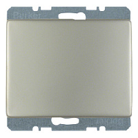 Заглушка с центральной панелью, нержавеющая сталь, матовый, 10440004 Berker, серия Arsys