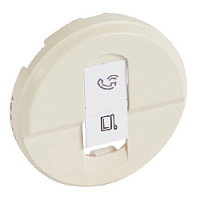 Накладка для розетки RJ-45, слоновая кость, 066235 Legrand, серия Celiane