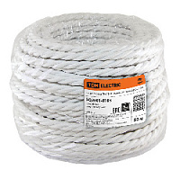 Ретро кабель витой ГОСТ (50 м.) 3*1.5, белый, SQ2801-0103 TDM ELECTRIC, серия Эко