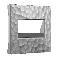 Накладка для розетки 2хRJ-45, серебряный, W1291106 Werkel, серия Hammer