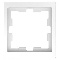 Дизайнерская рамка 1 местная, белый лотос, MTN4010-6535 Schneider Electric, серия Merten D-Life