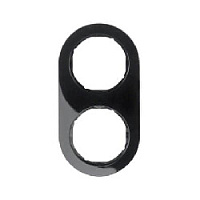 Дизайнерская рамка из акрила 2 местная, черный глянцевый, 10122045 Berker