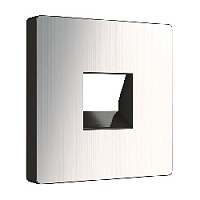 Накладка для розетки RJ-45 или RJ-11, глянцевый никель, WL02-RJ-CP Werkel