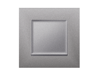 Дизайнерская рамка из термопластика 1 местная, сталь матовый, AF250501 Ambrella Volt