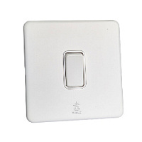 Дизайнерский выключатель / звонок Mira Белый лед, BMWDBB Bonze