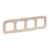 Дизайнерская рамка 4 местная, нарцисс золото, 754354 Legrand, серия Valena Allure