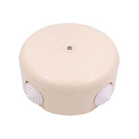 Распределительная коробка D78, песочное золото, B1-521-04-K BIRONI с 4 кабельными вводами в комплекте