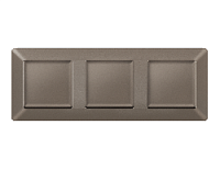 Дизайнерская рамка из термопластика 3 местная, темная бронза матовый, AF110633 Ambrella Volt