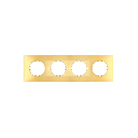 Дизайнерская рамка 4 местная, золото, 884416-1 LK Studio