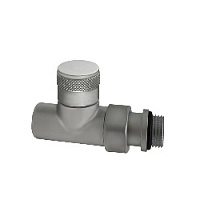 Дизайнерский клапан терморегулирующий прямой для радиатора, 1/2", хром матовый 0632-1500CS00 S.R.Rubinetterie