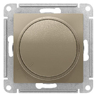 Дизайнерский светорегулятор 400 Вт, универсальный, шампань, ATN000523 Schneider Electric, диммер, серия Atlas Design