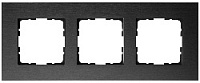 Дизайнерская рамка 3 местная, черный, 81003AB Wedder, серия R3