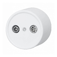 Розетка TV/FM оконечная, белая. B1-306-21 BIRONI