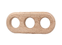 Рамка 3 местная, натуральное дерево, JRO.2ON3.WM10 Jantera