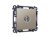 Комплект механизма TV розетки оконечной экранированной 5-1000MHz 3dB, серо-бежевый, MA373005 Ambrella Volt