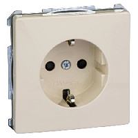 Механизм розетки с заземлением и шторками, бежевый, MTN2300-4044 Schneider Electric, серия Merten Antique