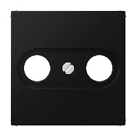 Накладка розетки TV-FM, черный матовый, A561BFPLTVSWM Jung, серия A