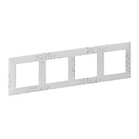 Дизайнерская рамка 4 местная, эл грей, 754124 Legrand, серия Valena Life