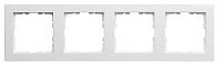 Дизайнерская рамка 4 местная, белый, 81004SCW Wedder, серия R1