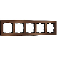 Дизайнерская рамка 5 местная, коричневый алюминий, W0051714 Werkel
