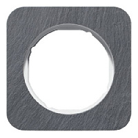 Дизайнерская рамка 1 местная, сланец/полярная белизна, 10112389 Berker, серия R.1