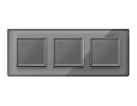 Дизайнерская рамка из оргстекла 3 местная, антрацит серый, AF580653 Ambrella Volt