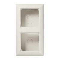 Коробка для наружного монтажа 2 местная, бежевый, AS582AW Jung, серия AS 500