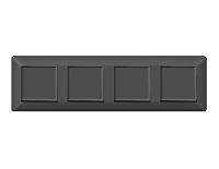 Дизайнерская рамка из термопластика 4 местная, графит мягкое касание, AF110804 Ambrella Volt