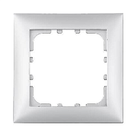 Дизайнерская рамка 1 местная, серебристый металлик, 864103-1 LK Studio, серия LK60